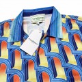 「#3059」Casablanca Dream Gate, White twill silk short sleeve shirt