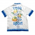 「#3061」Casablanca 23SS white cactus tennis court shirt
