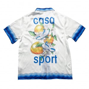 「#3061」Casablanca 23SS white cactus tennis court shirt