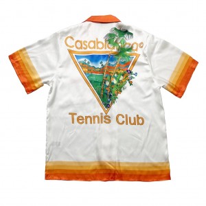 「#3062」Casablanca 23SS white cactus tennis court shirt