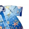 「#3063」Casablanca Sea World Submarine Print Hawaiian n wind shirt