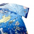 「#3063」Casablanca Sea World Submarine Print Hawaiian n wind shirt