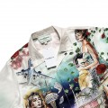 「#3102」Casablanca Tenni movie theater, Hawaiian short sleeve vacation shirt