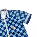 「#3103」Casablanca Diamond-shaped castle, loose and trendy brand of short sleeves