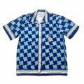 「#3103」Casablanca Diamond-shaped castle, loose and trendy brand of short sleeves