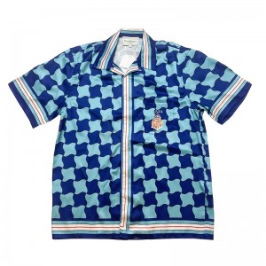 「#3103」Casablanca Diamond-shaped castle, loose and trendy brand of short sleeves