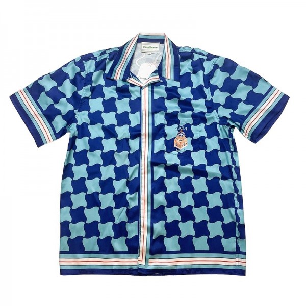 「#3103」Casablanca Diamond-shaped castle, loose and trendy brand of short sleeves
