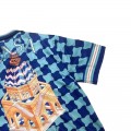 「#3103」Casablanca Diamond-shaped castle, loose and trendy brand of short sleeves