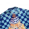 「#3103」Casablanca Diamond-shaped castle, loose and trendy brand of short sleeves
