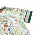 「#3104」Casablanca Graffiti flower printed silk shirt