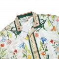 「#3104」Casablanca Graffiti flower printed silk shirt