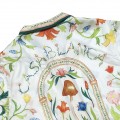 「#3104」Casablanca Graffiti flower printed silk shirt
