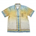 「#3116」Casablanca PROM party thinning print lazy casual n style shirt