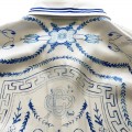 「#3117」Casablanca 23SS Blue Marble Swan Hawaiian long sleeve shirt