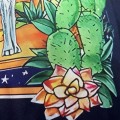 「#3127」Casablanca 23SS Star Rabbit Cactus Hawaiian long sleeve shirt