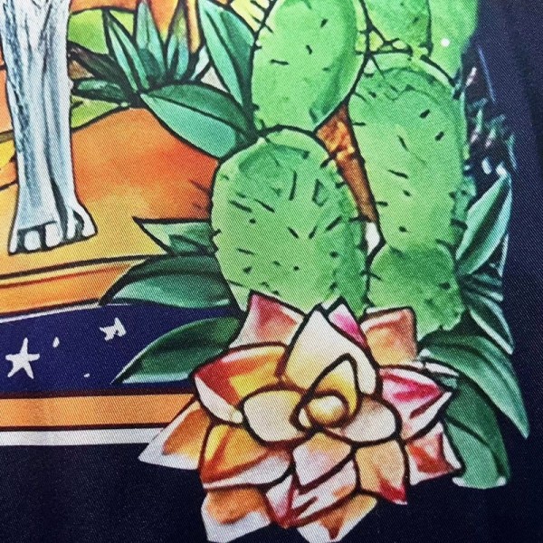 Casablanca 23SS Star Rabbit Cactus Hawaiian long sleeve shirt