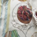「#3129」Casablanca 23 gourmet cake travel pattern blue twill silk shirt