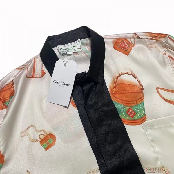 Casablanca Handbag long-sleeved shirt