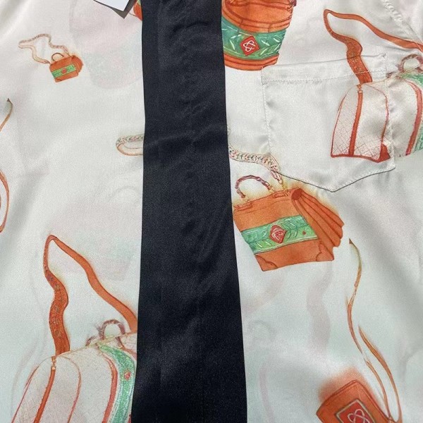 Casablanca Handbag long-sleeved shirt