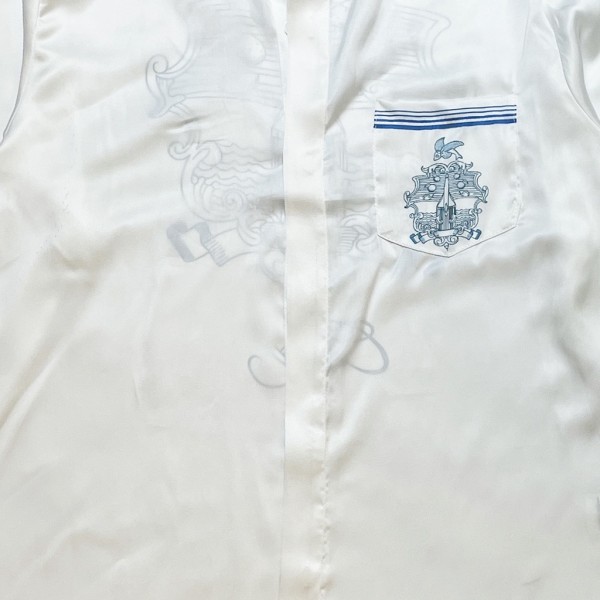 Casablanca White blue flying fish, Sicily, long sleeve shirt