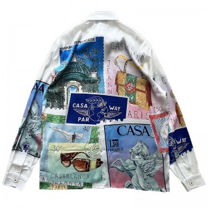 「#3132」Casablanca Swan long sleeve shirt