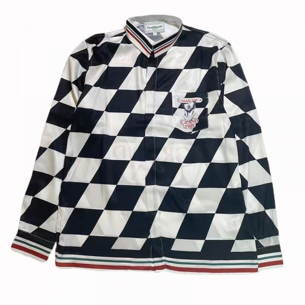 「#3134」Casablanca Checkerboard shirt with long sleeves