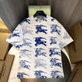 「#3149」Burberry 2024ss the latest full-body knight texture sense printed cotton t-shirt