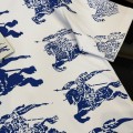 「#3149」Burberry 2024ss the latest full-body knight texture sense printed cotton t-shirt