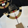 「#3150」Burberry 2024ss latest logo embroidered cotton short-sleeved t-shirt