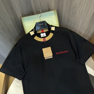 「#3151」Burberry 2024ss latest logo embroidered cotton short-sleeved t-shirt