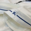 「#3155」Burberry 2024ss the latest white cloth cuffs stitching small war horse printed cotton t-shirt