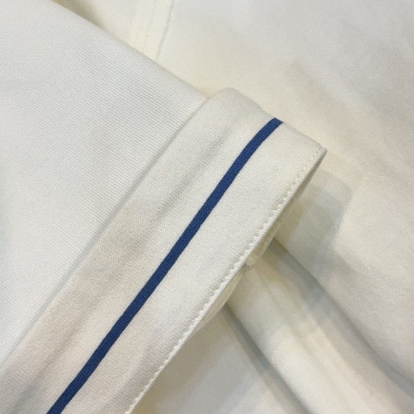 Burberry 2024ss the latest white cloth cuffs stitching small war horse printed cotton t-shirt