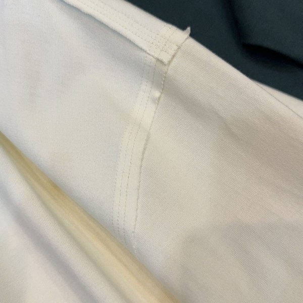 Burberry 2024ss the latest white cloth cuffs stitching small war horse printed cotton t-shirt