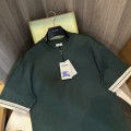 「#3157」Burberry 2024ss the latest white cloth cuffs stitching small war horse printed cotton t-shirt