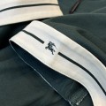 「#3157」Burberry 2024ss the latest white cloth cuffs stitching small war horse printed cotton t-shirt
