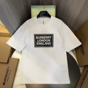 「#3158」Burberry 2024ss latest, logo printed cotton three-dimensional loose t-shirt