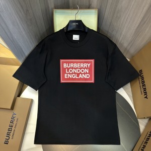 「#3159」Burberry 2024ss latest, logo printed cotton three-dimensional loose t-shirt