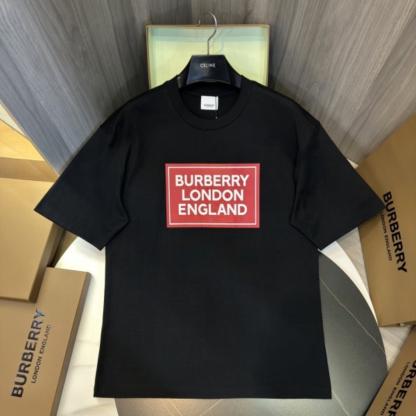 「#3159」Burberry 2024ss latest, logo printed cotton three-dimensional loose t-shirt