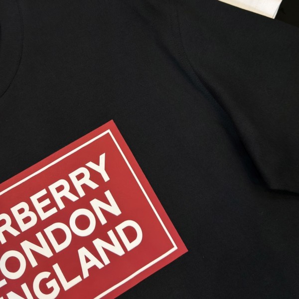 Burberry 2024ss latest, logo printed cotton three-dimensional loose t-shirt