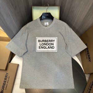 「#3163」Burberry 2024ss latest, logo printed cotton three-dimensional loose t-shirt