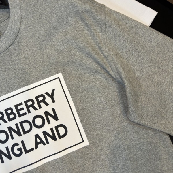 Burberry 2024ss latest, logo printed cotton three-dimensional loose t-shirt