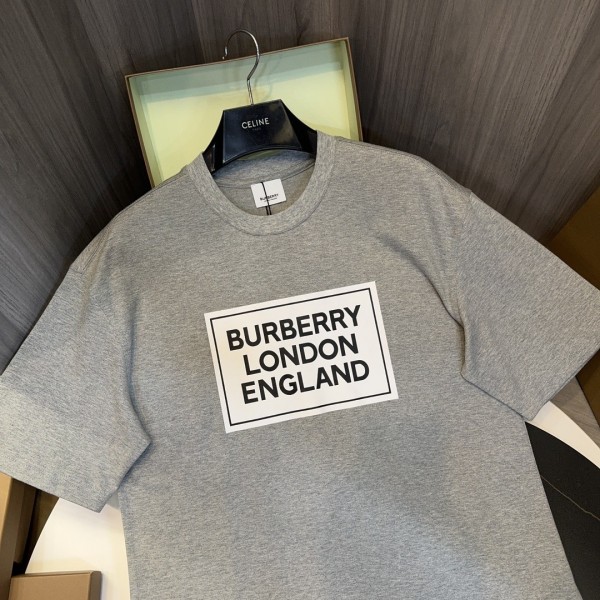 Burberry 2024ss latest, logo printed cotton three-dimensional loose t-shirt
