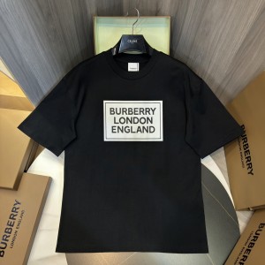 「#3164」Burberry 2024ss latest, logo printed cotton three-dimensional loose t-shirt