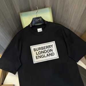 「#3164」Burberry 2024ss latest, logo printed cotton three-dimensional loose t-shirt