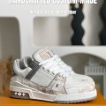 「#3165」【Handmade Custom】Louis Vuitton Himalayan Crocodile Leather Trainer Sneakers