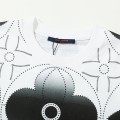 「#3170」Louis Vuitton Watercolor four-leaf grass water-dyed t-shirt