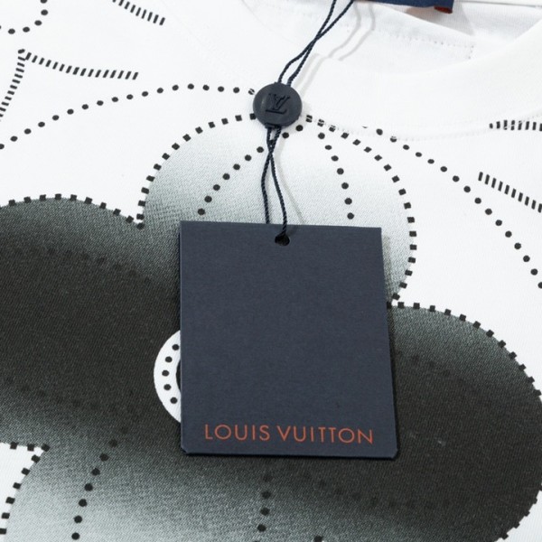 Louis Vuitton Watercolor four-leaf grass water-dyed t-shirt