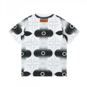「#3170」Louis Vuitton Watercolor four-leaf grass water-dyed t-shirt