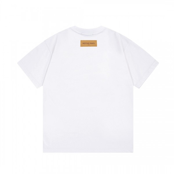 Louis Vuitton Ink-jet, graffiti Logo t-shirt