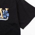 「#3179」Louis Vuitton Flowers printed with colored lettering t-shirt